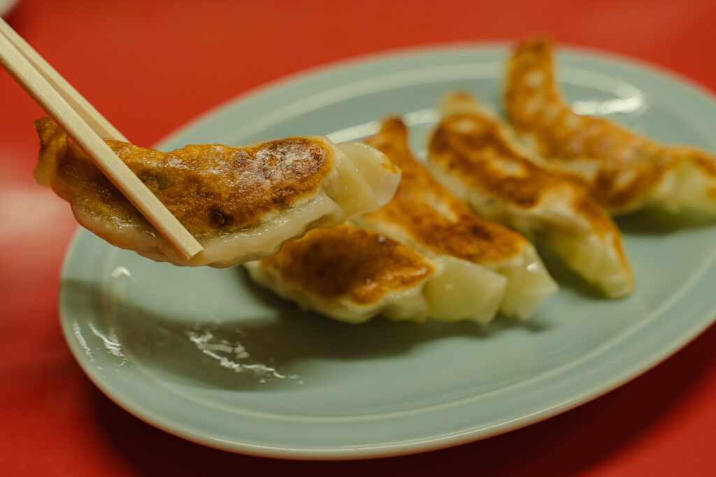 餃子　箸上げ