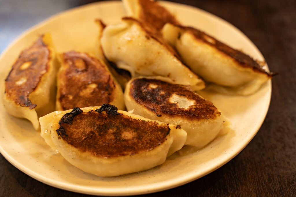 焼き餃子　アップ