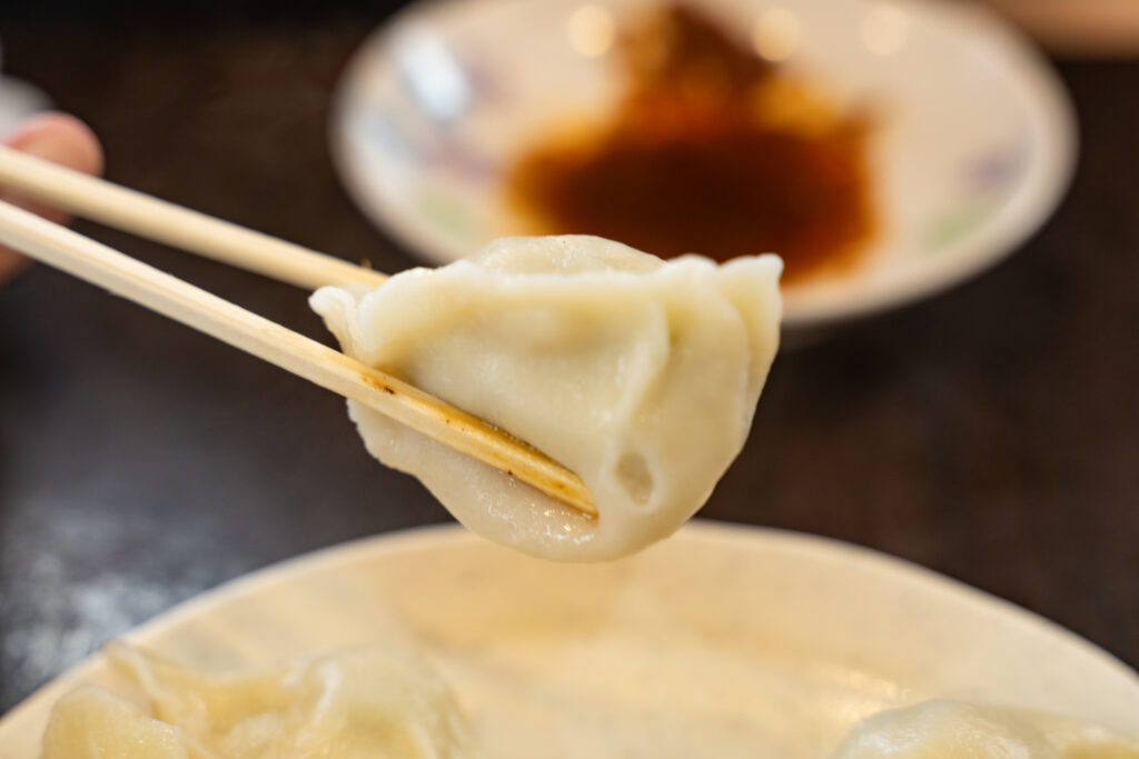 水餃子　箸上げ