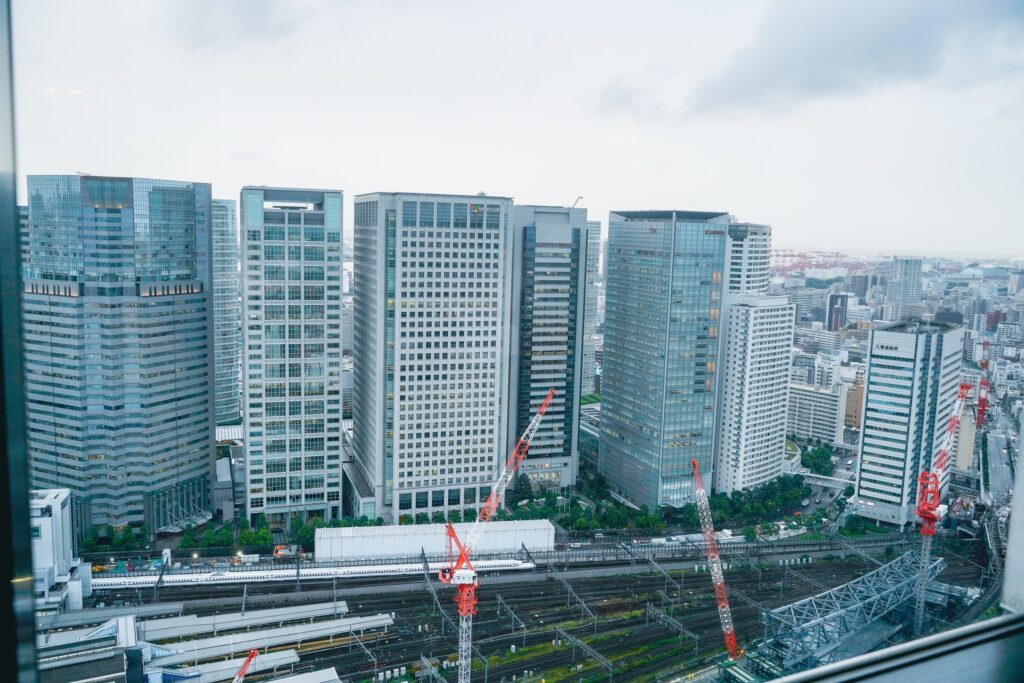 ラウンジからの景色　曇天バージョン