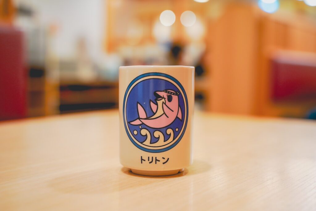 トリトン　オリジナルキャラクターの湯飲み