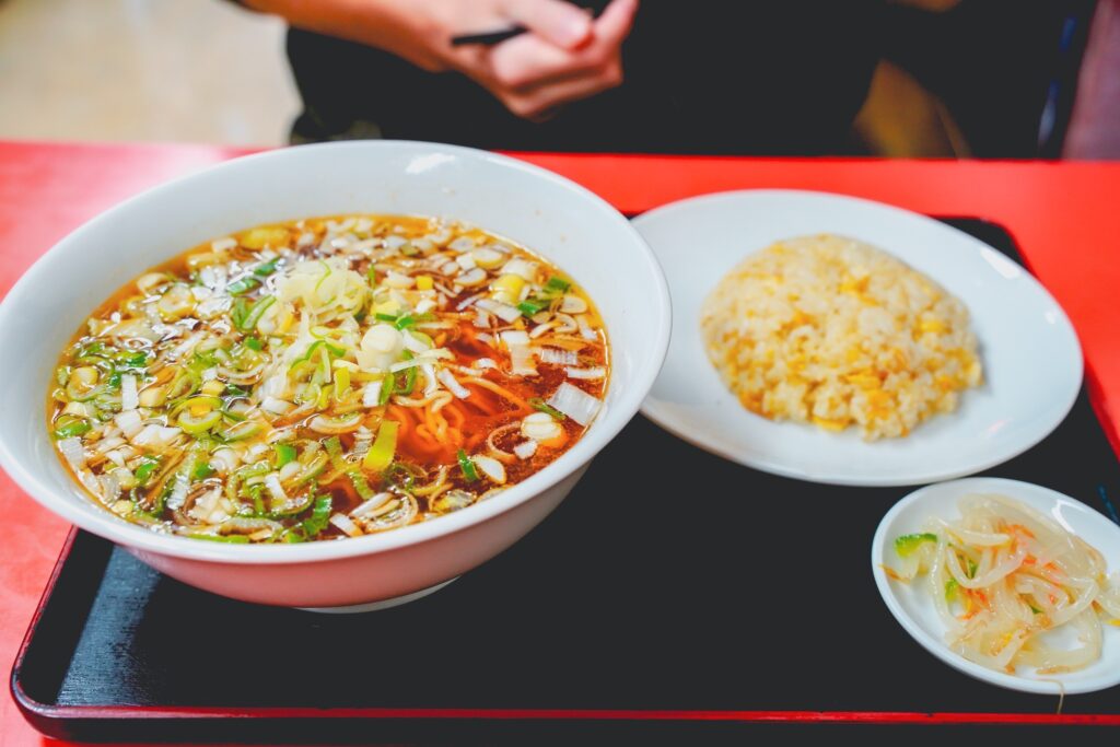 大連　ねぎ麺＆半チャーハン