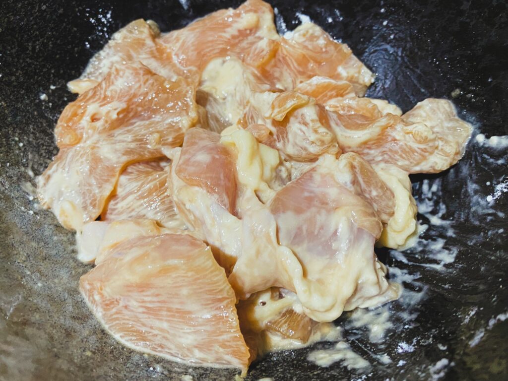 唐揚げ　揉み込み