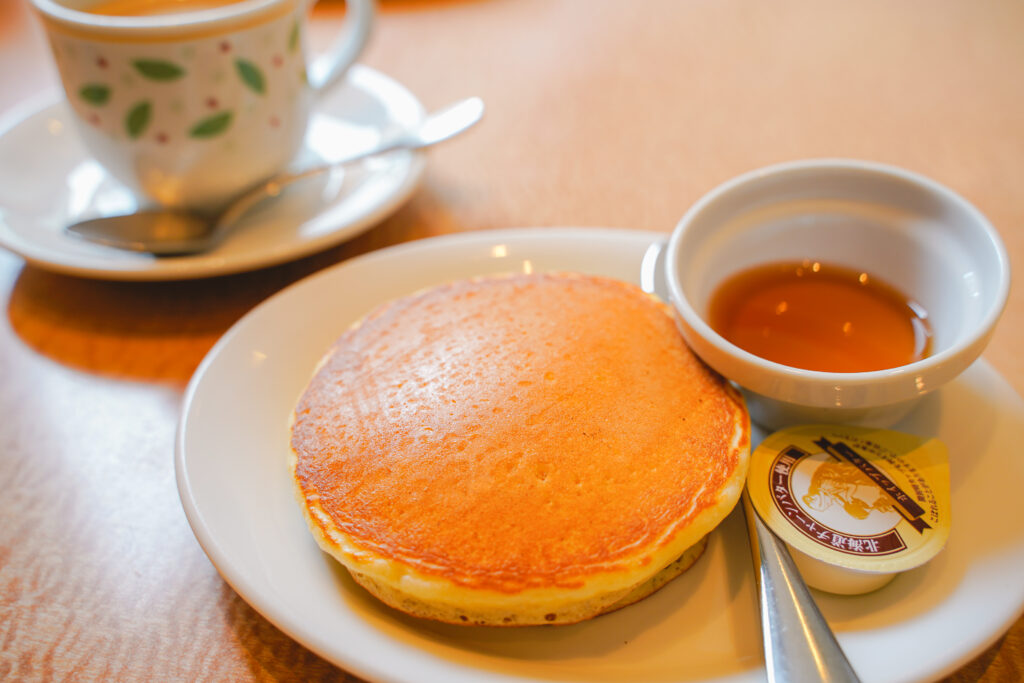 デニーズのモーニング　パンケーキ