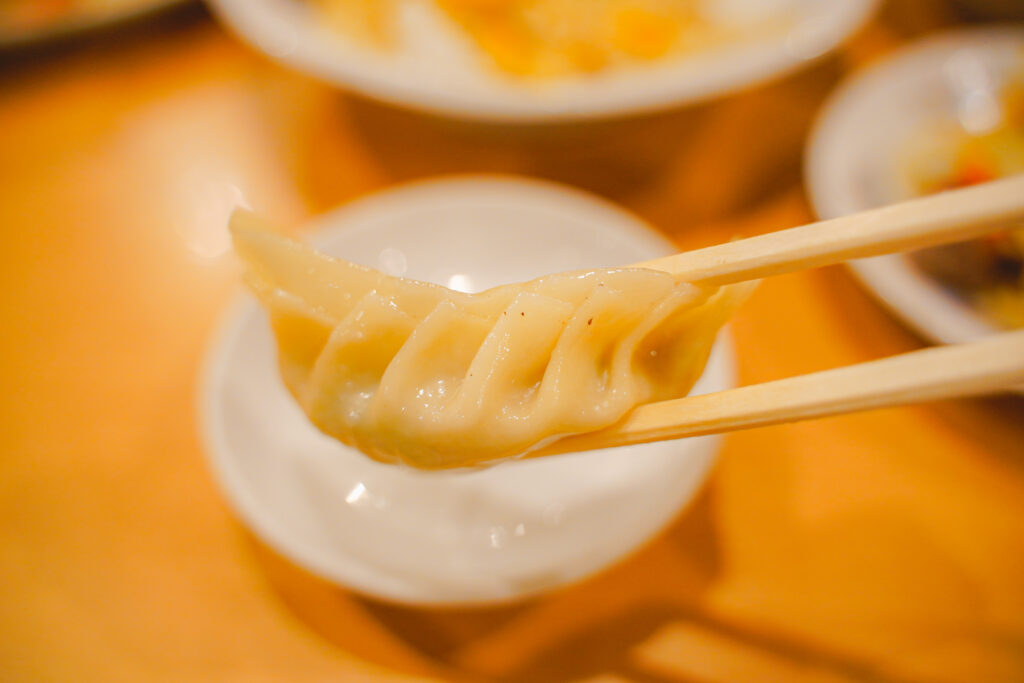 龍王　ギョウザのひだ