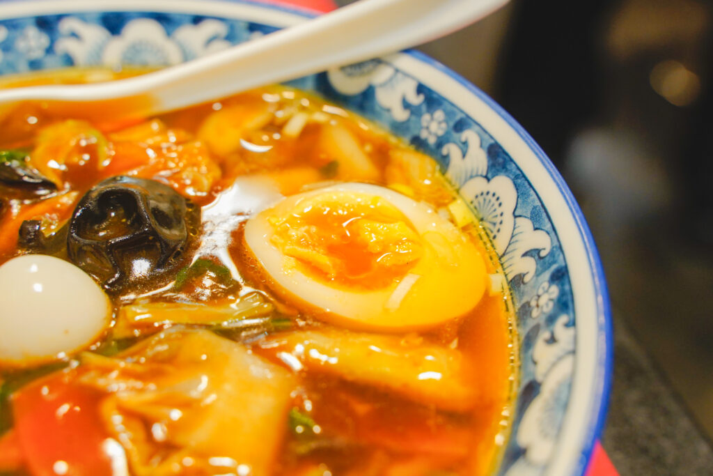 天鳳 天鳳麺 半味玉