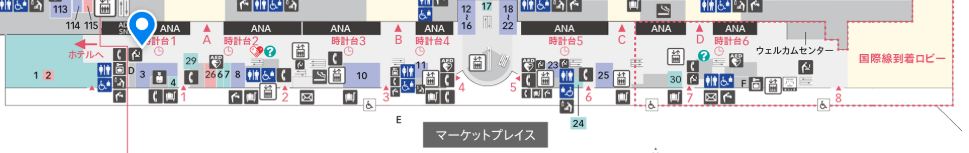 羽田空港第二ターミナルの地図