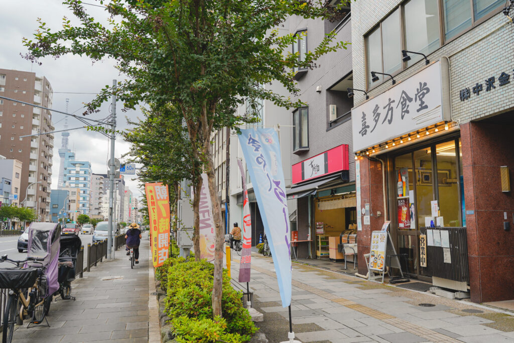 喜多方食堂 浅草本店 お店の前