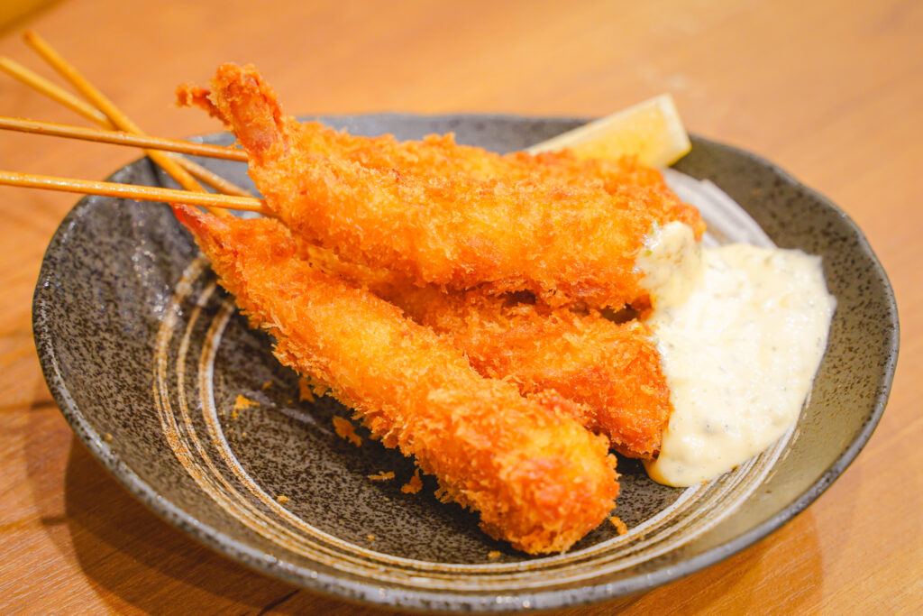 モンブラン吾妻橋店　小海老の串揚げ