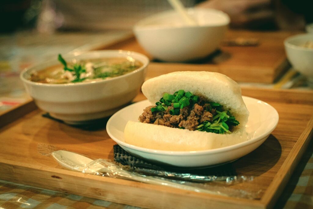 喜喜豆漿 饅頭來魯肉