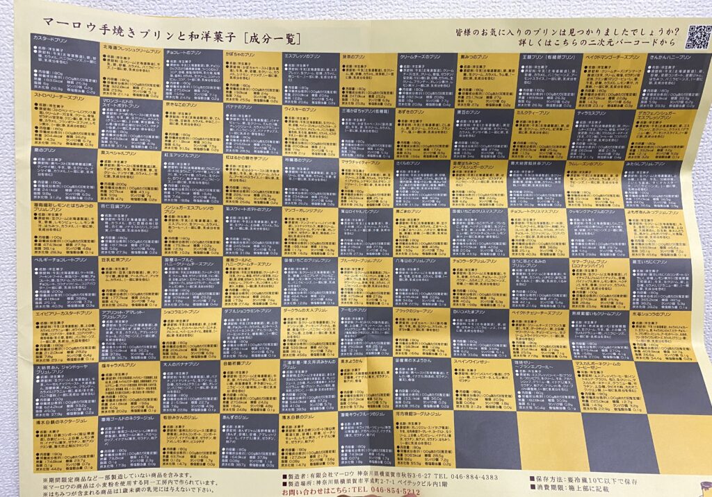 マーロウ 種類一覧