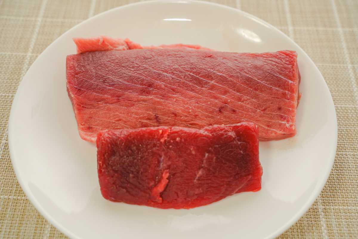 まぐろ魚良　購入した柵