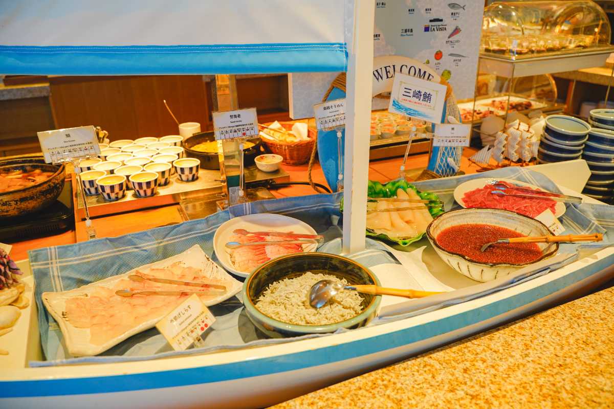 ラビスタ横須賀観音崎テラス　朝食ビュッフェ　海鮮コーナー