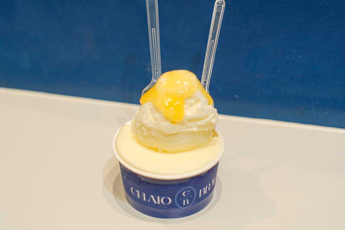 GELATO BRAVO　ジェラートダブルカップ　上からのアングル