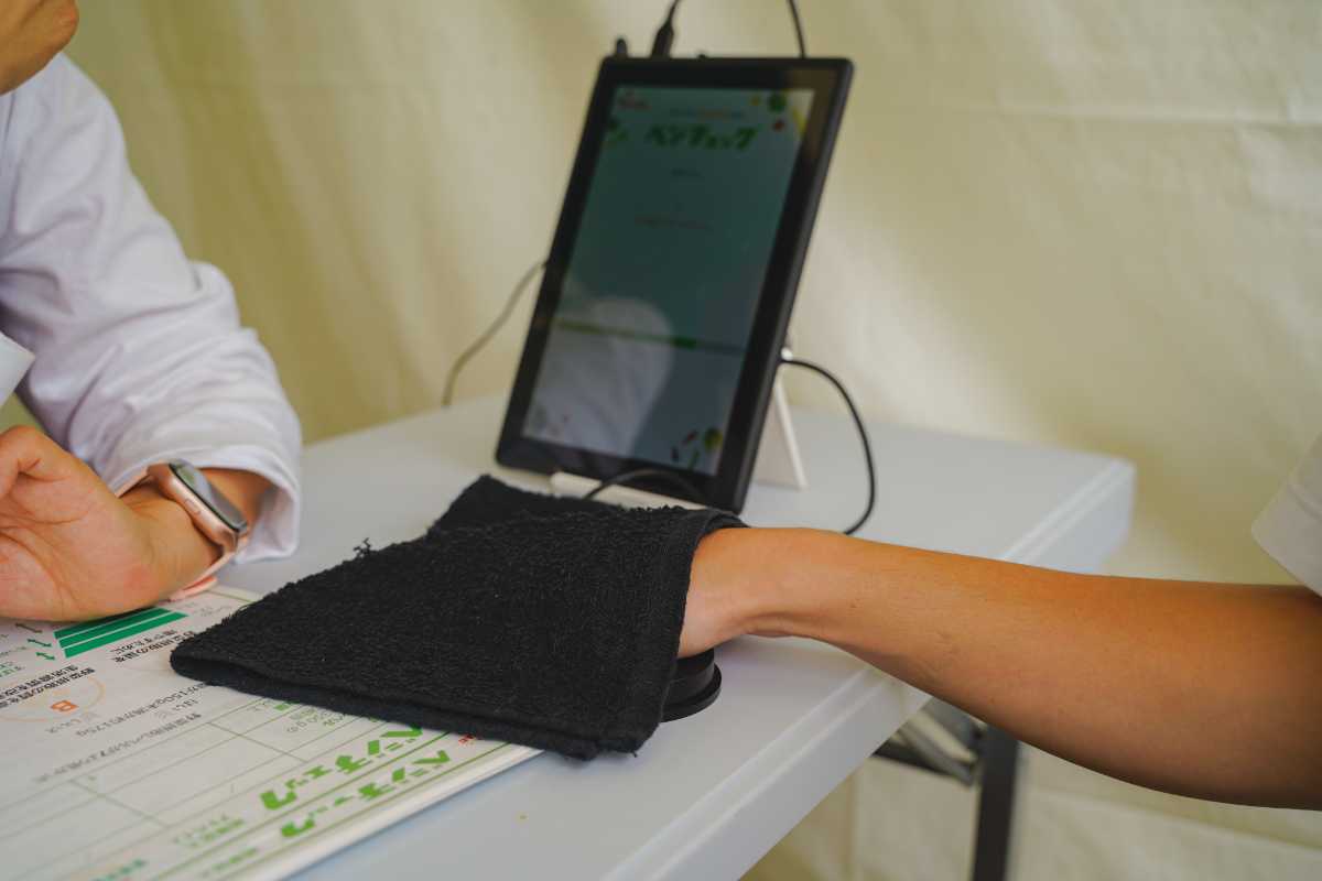 OTAふれあいフェスタ　ベジチェックの機械