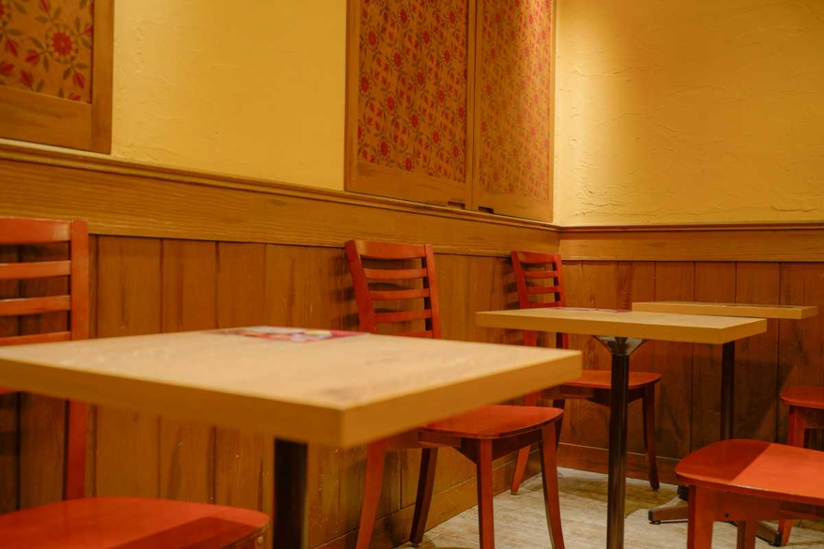 ステラおばさんのクッキー 川崎店のイートインスペース