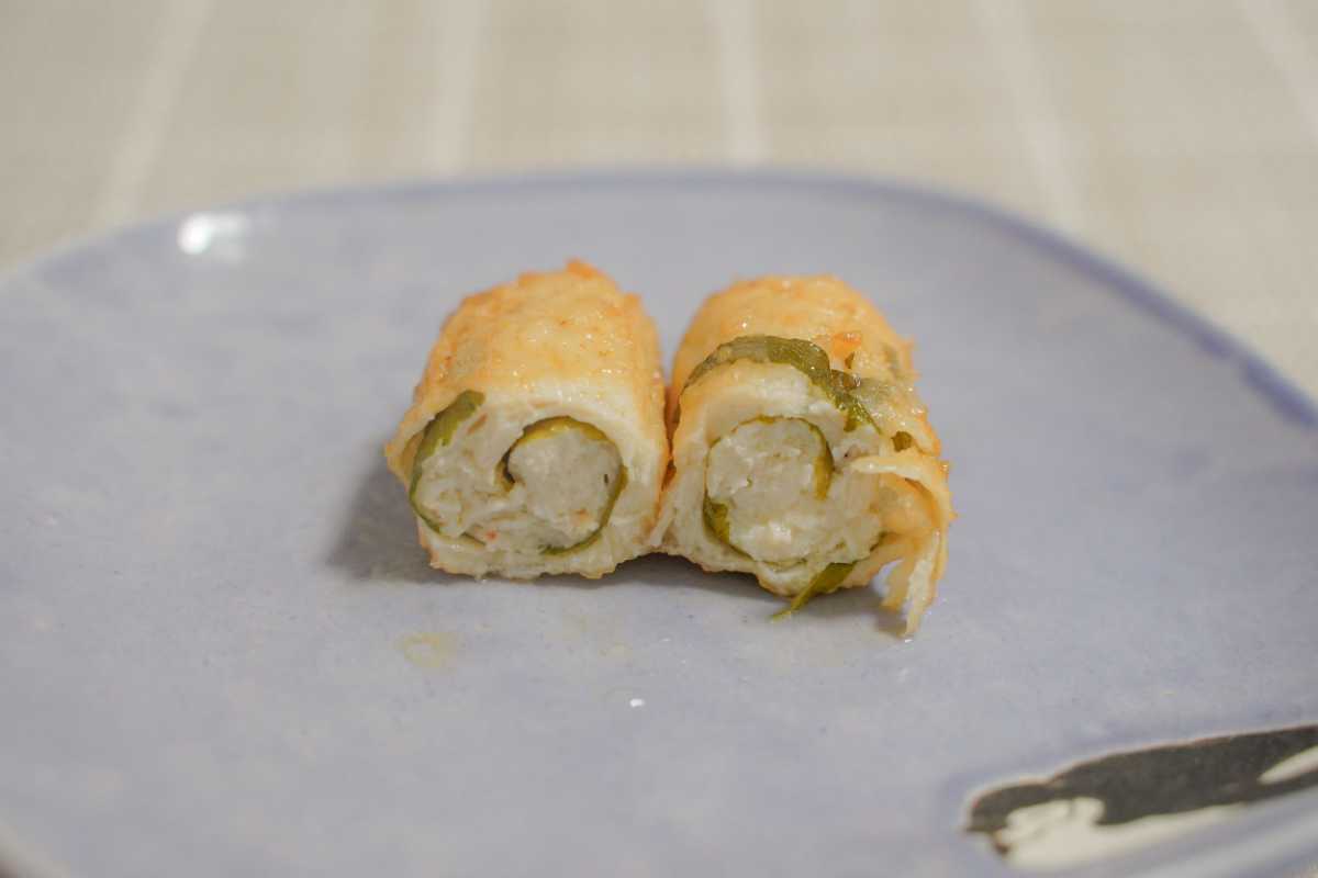 愛川屋蒲鉾店 しそ巻 断面