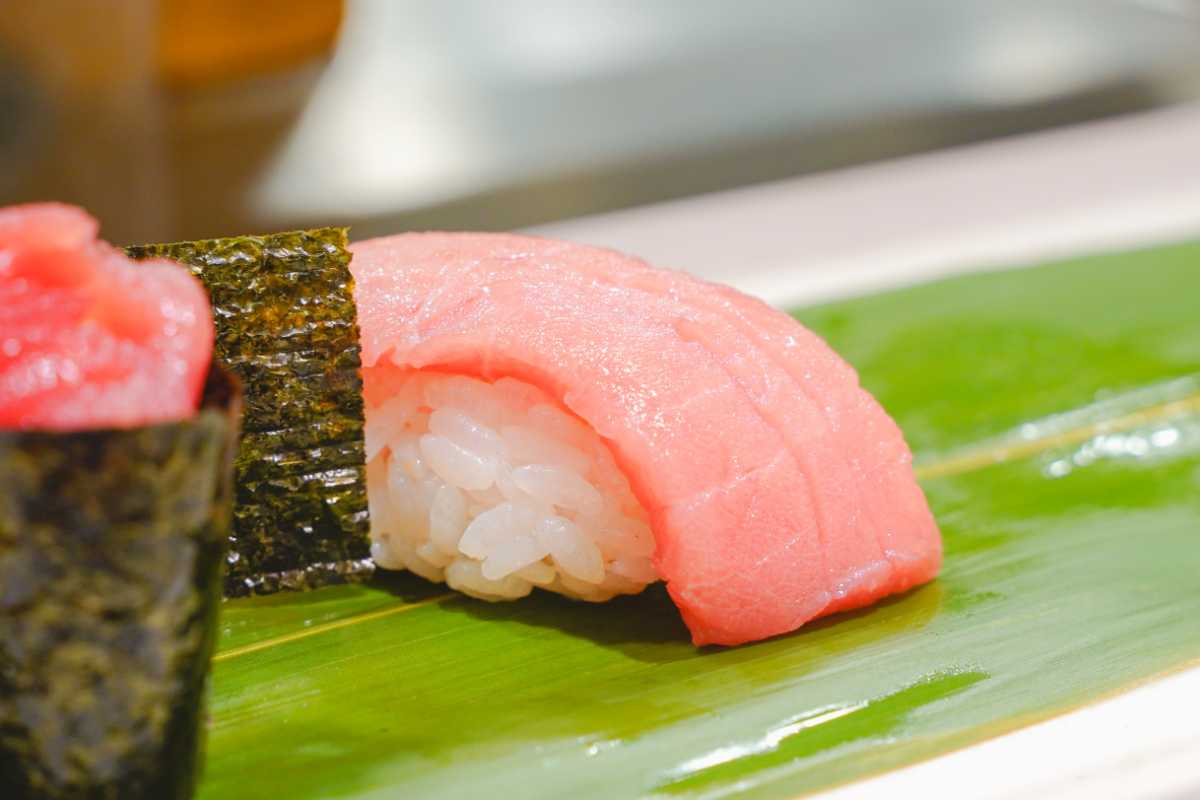 根室花まる 立ち食い寿司 中トロ