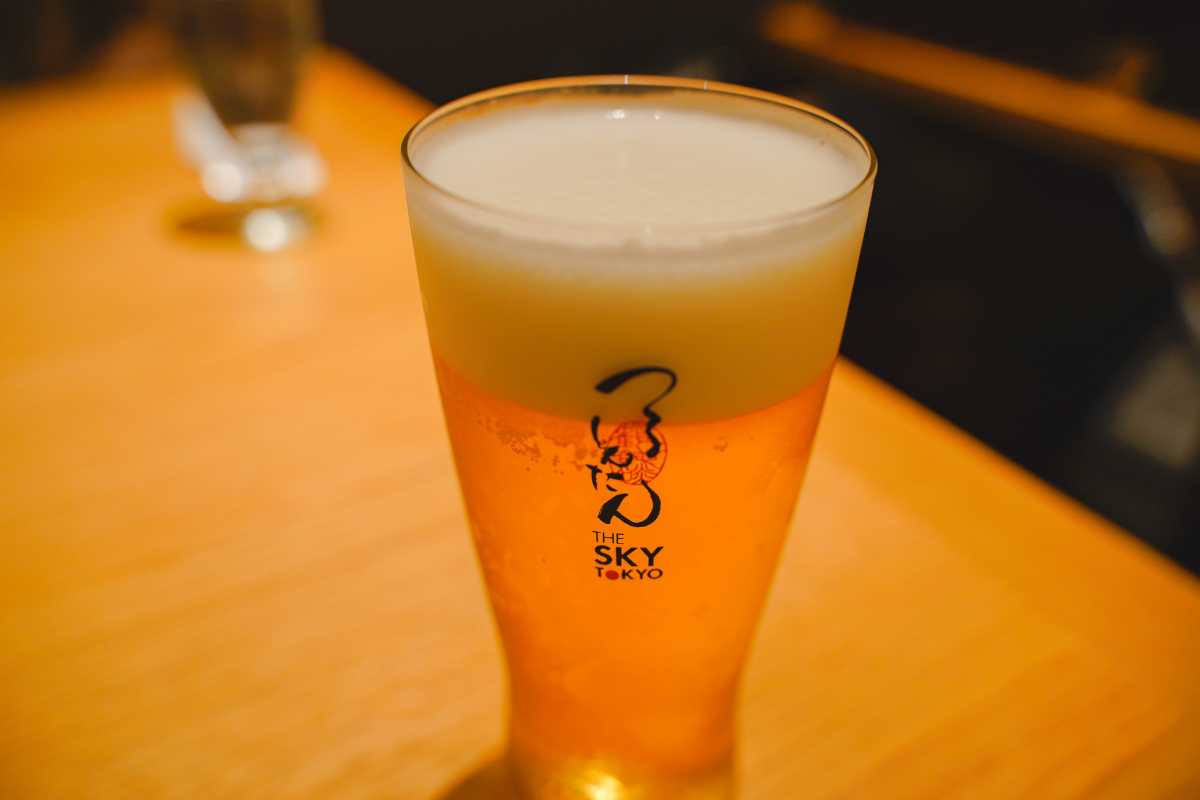 つるとんたん　ソラマチ　生ビール
