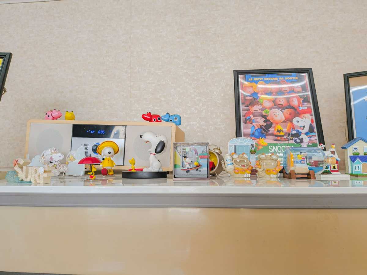 惣喜 店内に並ぶスヌーピー
