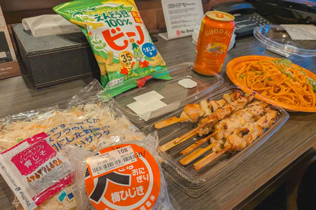 京急EXイン蒲田　夕飯の西友惣菜