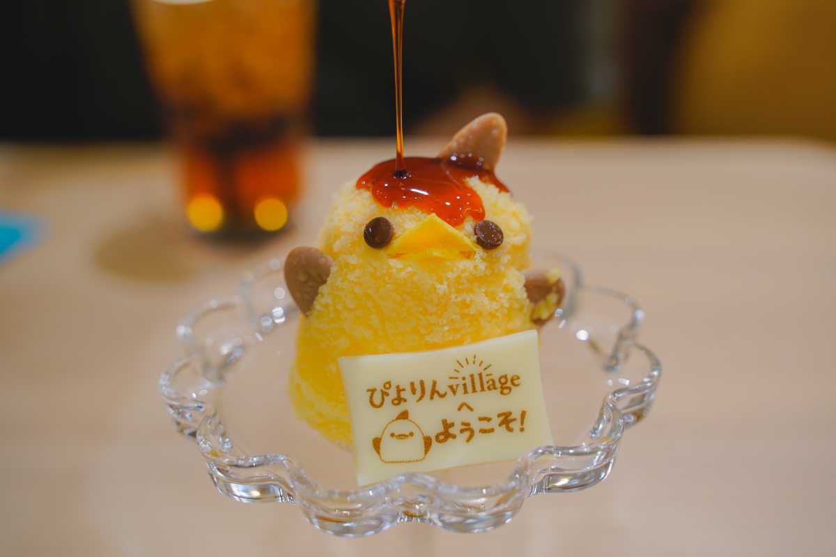 ぴよりんvillage カラメルをかける瞬間